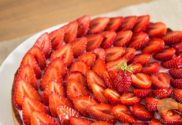 Cuisine – macarons – fraise – tarte