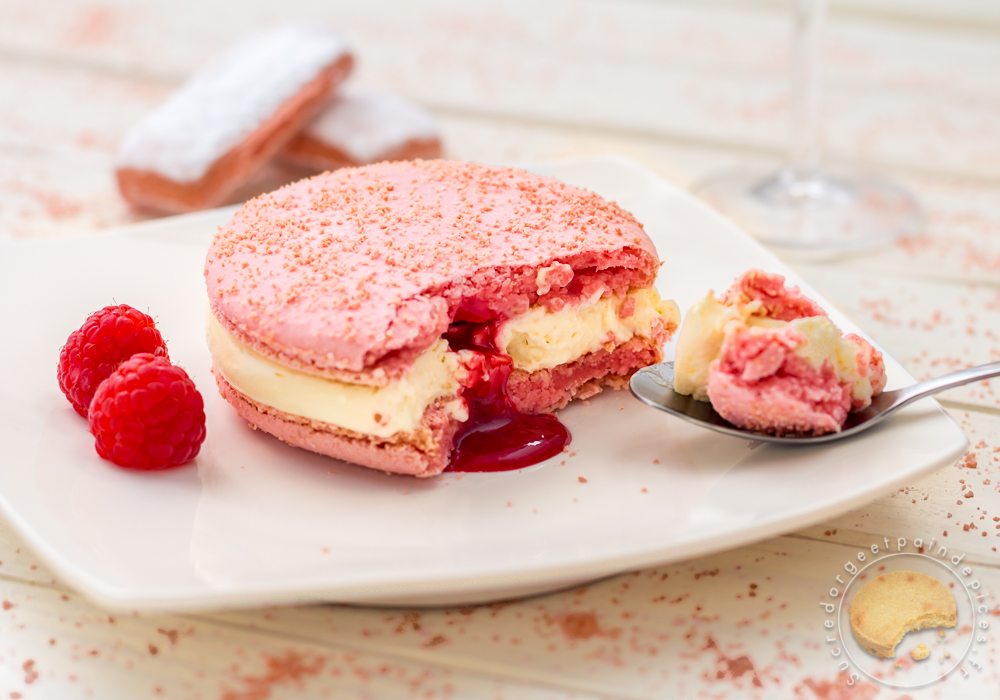 Recette Gâteau d'anniversaire glacé aux biscuits roses de Champagne